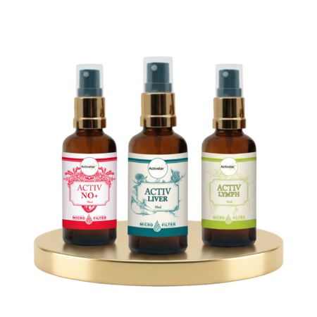 Activ LIVER sprej 50 ml, Activ NO+ 50 ml, Activ LYMPH 50 ml