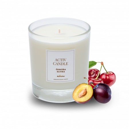 ACTIV CANDLE - TŘEŠEŇ - ŠVESTKA 140 G