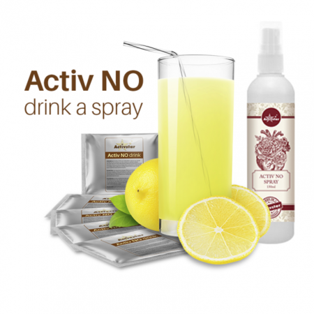 Activ NO drink 22 ks, Activ No spray 150 ml, plakát A4 calcium + NO drink